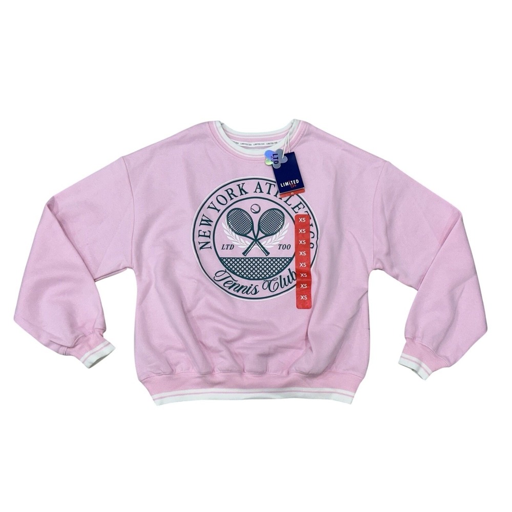 Limited Too Women's Regular Fit Soft Fleece Graphic Pullover Sweatshirt Size XS
